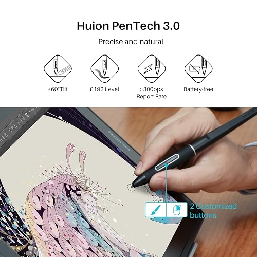Jual PEN TABLET HUION KAMVAS PRO 13 2.5K QHD Graphics Monitor Drawing Tablet Garansi Resmi Gt1302  I.1027244659