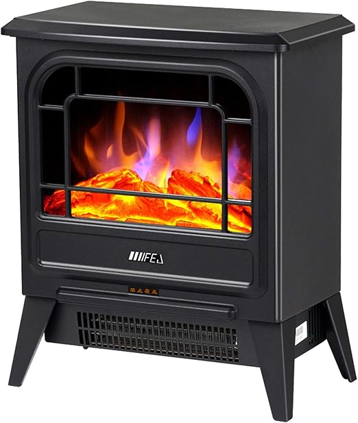 Freestanding Portátil Estufa eléctrica Calentador eléctrico Chimenea de