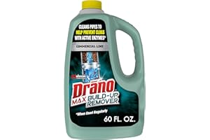 Drano Max Build Up Remover Drain Clog Remover and Cleaner, Great for Clog Prevention, Commercial Line, 60 oz