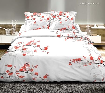 Home Deco - Juego de sábanas, 4 piezas para cama de matrimonio (140 x 190 cm) y