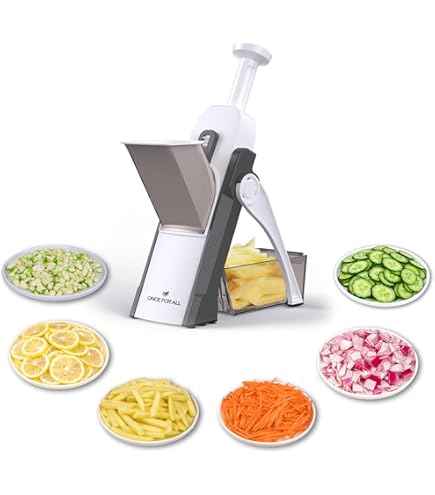 Amazon.com: ONCE FOR ALL Upgrade Safe Mandoline Slicer Plus