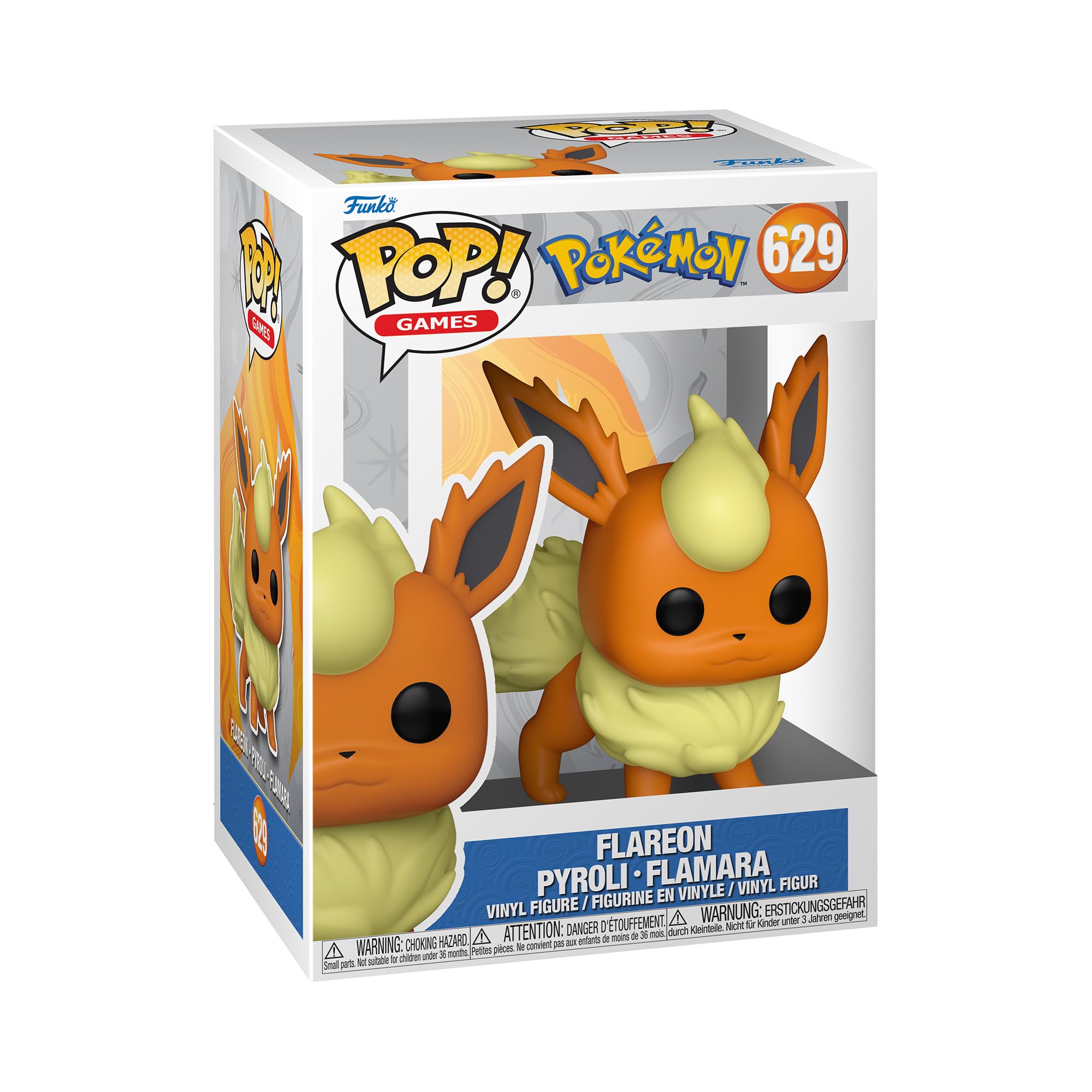 Funko POP! Games: Pokemon - Flareon - Collectable Vinyl Figure - Gift Idea - Official Merchandise - Toys For Kids & Adults - Model Figure for Collectors and Display
