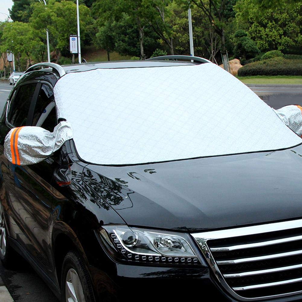 Stores Pare Brise Avant De Voiture Cache Vitres Avant De Voiture Cache Retroviseur Avec Avertissement Reflechissant Reflecteur De Chaleur Uv Pare Brise Avant Auto Et Moto Taxbg Gr