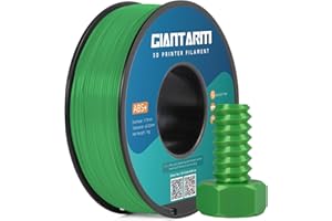 GIANTARM ABS+ Filament 1.75mm, ABS 3D Printer Filament, Dimensional Accuracy +/- 0.03, 1KG Spool (Green)