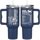 Couple Fox Golden Retriever Gifts For Men, Golden Retriever Owner Gifts, Birthday, Fathers Day Gift For Men, Christmas Presents For Dad, From Dogs To Dad, Dog Tumbler 40oz With Handle