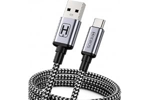 Cabo USB para USB-C 2 Metros 60W, Carregamento Rápido 3A, Nylon Trançado Reforçado, Alta Durabilidade, Compatível com Android, Samsung, Xiaomi