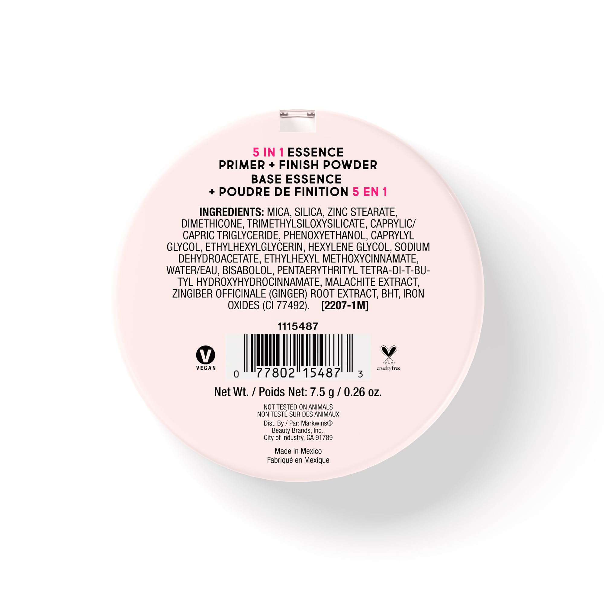 wet n wild 5 In 1 Essence Primer + Finish Powder clear