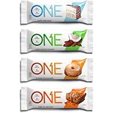 ONE Protein Bars, Best Sellers Variety Pack, Gluten Free Protein Bars with 20g Protein and 1g Sugar, Pantry Staples, 2.12 oz (12 Count)