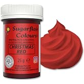 Valentines day, Red Sugarflair Spectral concentrated paste, Food Colouring, cake decoration- Chrsitmas Red. by Culpitt