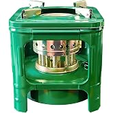 Camping Picnic Burner Furnace, Efficient Portable Camping Stove, Backpacking Oil Stoves Cooker Cookware, Handy Outdoor Portable Kerosene Stove (Square)