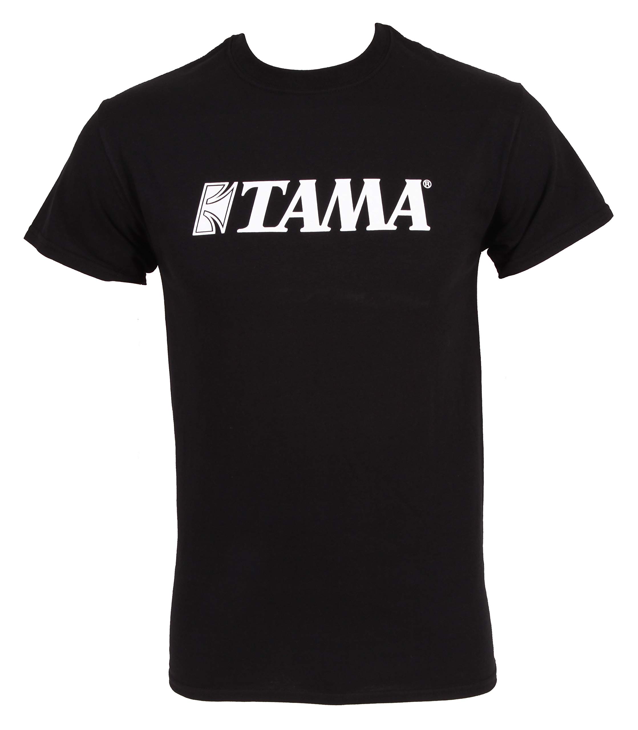 Tama T-shirt in black with white logo on the chest (TAMT001XXL).