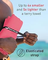 Fit-Flip Swimming Towel Quick Dry Microfiber 140x70cm Sunkist Coral view 3