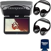 Audiovox Overhead Mobile Video MTGBAVX10 10.1" High Def System with DVD and HDMI with 2 Pair of Headphones