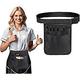MOODKEY Server Apron,Restaurant Waitress Accessories Bag Utility Waist Pack for Restaurants, Gardening, Nursing