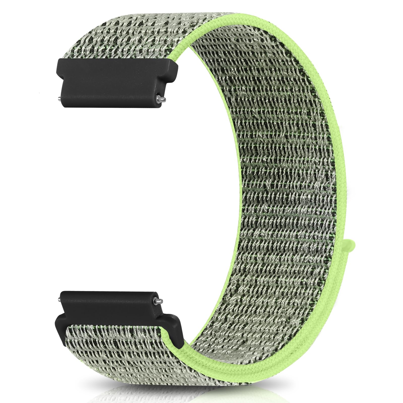 20mm Watch Band Compatible with Garmin Vivoactive 5 Watch Bands, Soft Breathable Hoop Loop Strap for Vivoactive 3/Vivoactive 6/Venu Sq/Sq 2/Sq Music/2 Plus,Approach S50/S40/S44/S70 42mm Women Men