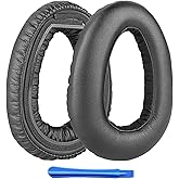 Replacement Ear Pads Cushions for Sennheiser PXC 550 PXC 550-II Wireless MB 660 PXC480 Series Headphones Earpads, Headset Leather Ear Cups Repair Parts (Black Cushions for Sennheiser PXC 550)