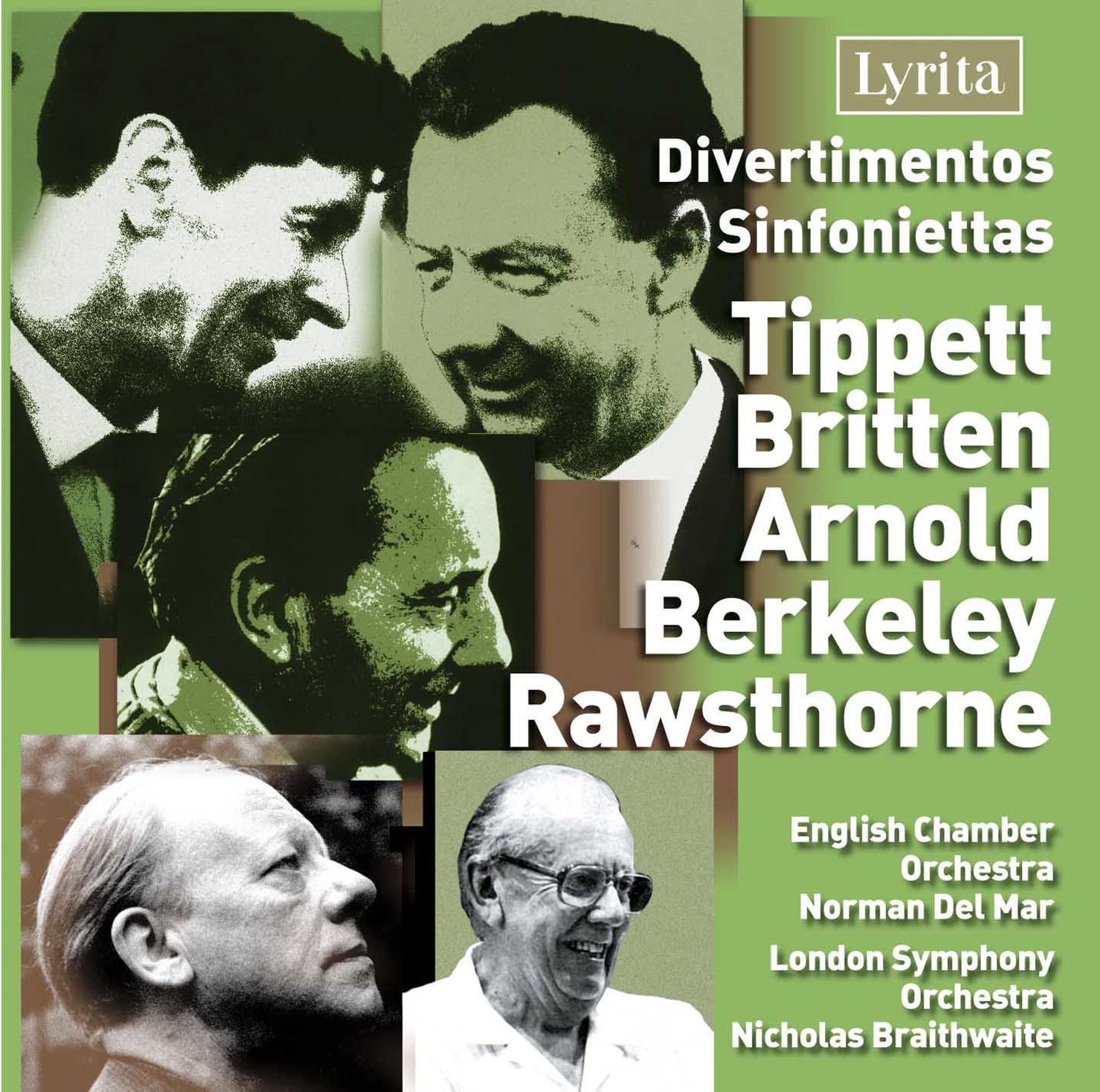 Michael Tippett: Divertimento, Alan Rawsthorne: Divertimento, Benjamin Britten: Sinfonietta
