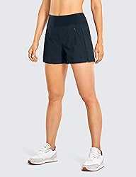 CRZ YOGA Women's Lightweight Mid Rise Hiking Shorts