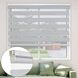 MiLin No Tools No Drill Cordless Zebra Blinds