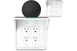 Storage Theory | Power Perch | Ultimate Outlet Shelf | Easy Installation, No Additional Hardware Required | Holds Up to 10 lb