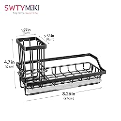 SWTYMIKI Sink Caddy Sponge Holder - Kitchen Sink