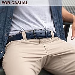 KEMISANT Men Belt-Genuine Leather Belt for Men