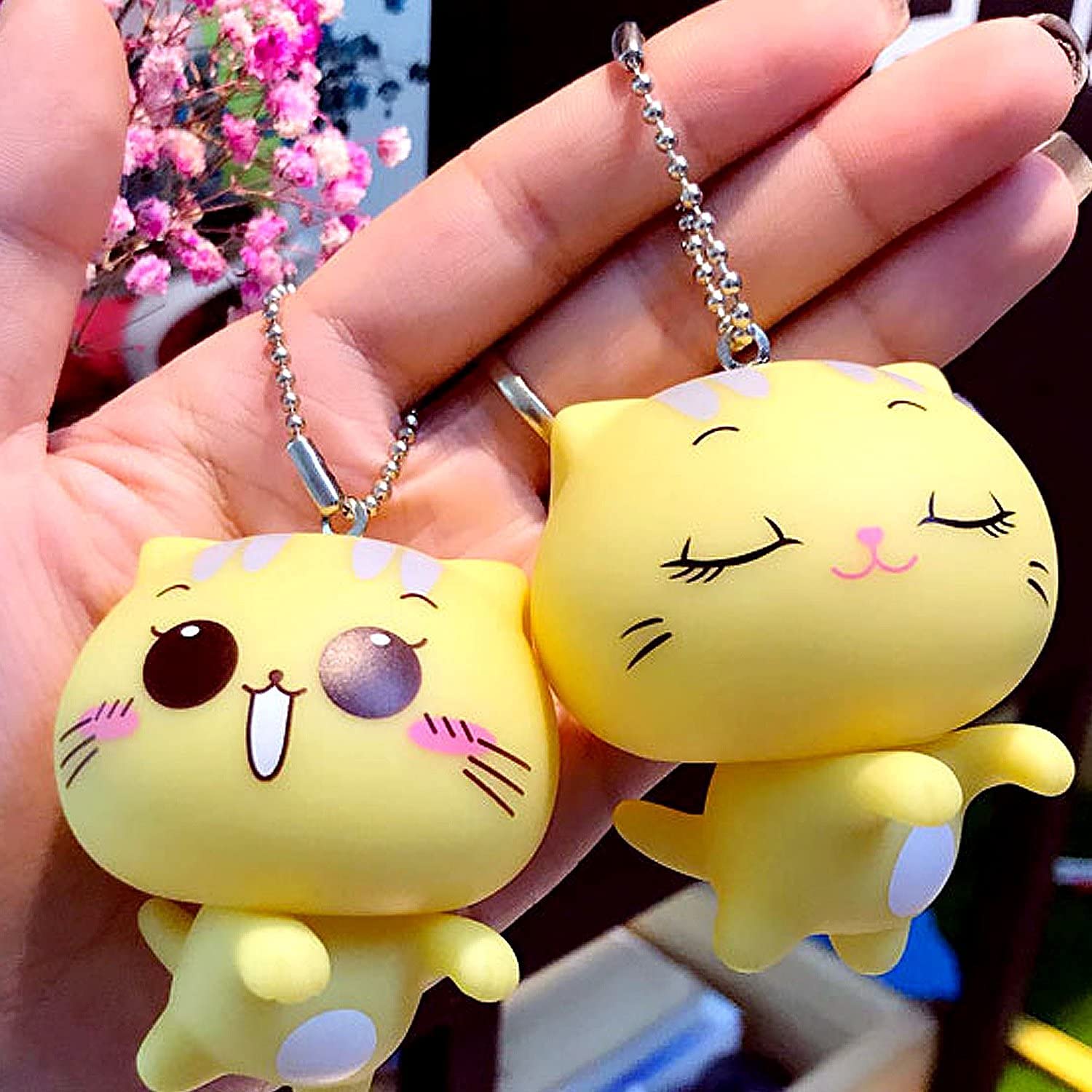 H&W 100pcs 4 inch Bead Chains Connector Clasp, Stainless Steel Ball Chain Keychain Tag Key Rings,1/10 inch Diameter Adjustable Antiqued Metal Bead Steel Chain for Jewelry Finding Making Accessories