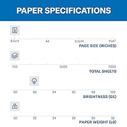 Hammermill Printer Paper, 20 lb Copy Paper, 8.5 x