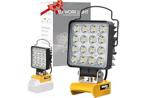 MTIOLHIG Cordless LED Work Light for Dewalt 18v 20v Battery, 48W 4800Lumens Underhood Work Light Tool Gifts for Men, with USB & Type-C Charging Port for Dewalt 20v Tools, Workshop,Garage,Jobsite,Car Repairing