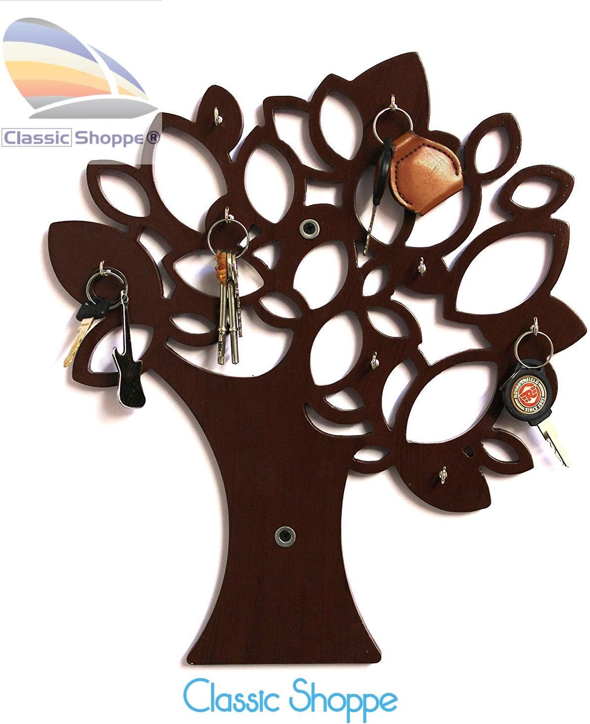 Classic Shoppe Wooden Wall Shelf/Key Holder (Home Decor)