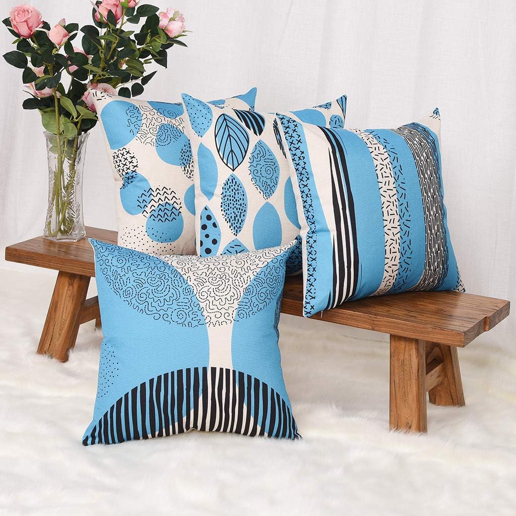 Amazon Com Yinnazi Fashion Geometric Pattern Throw Pillow Covers