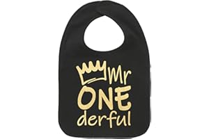 Aiden's Corner Handmade Cute Baby Boy Mr Onederful First Birthday Smash Cake Bib - 1st Birthday Bibs