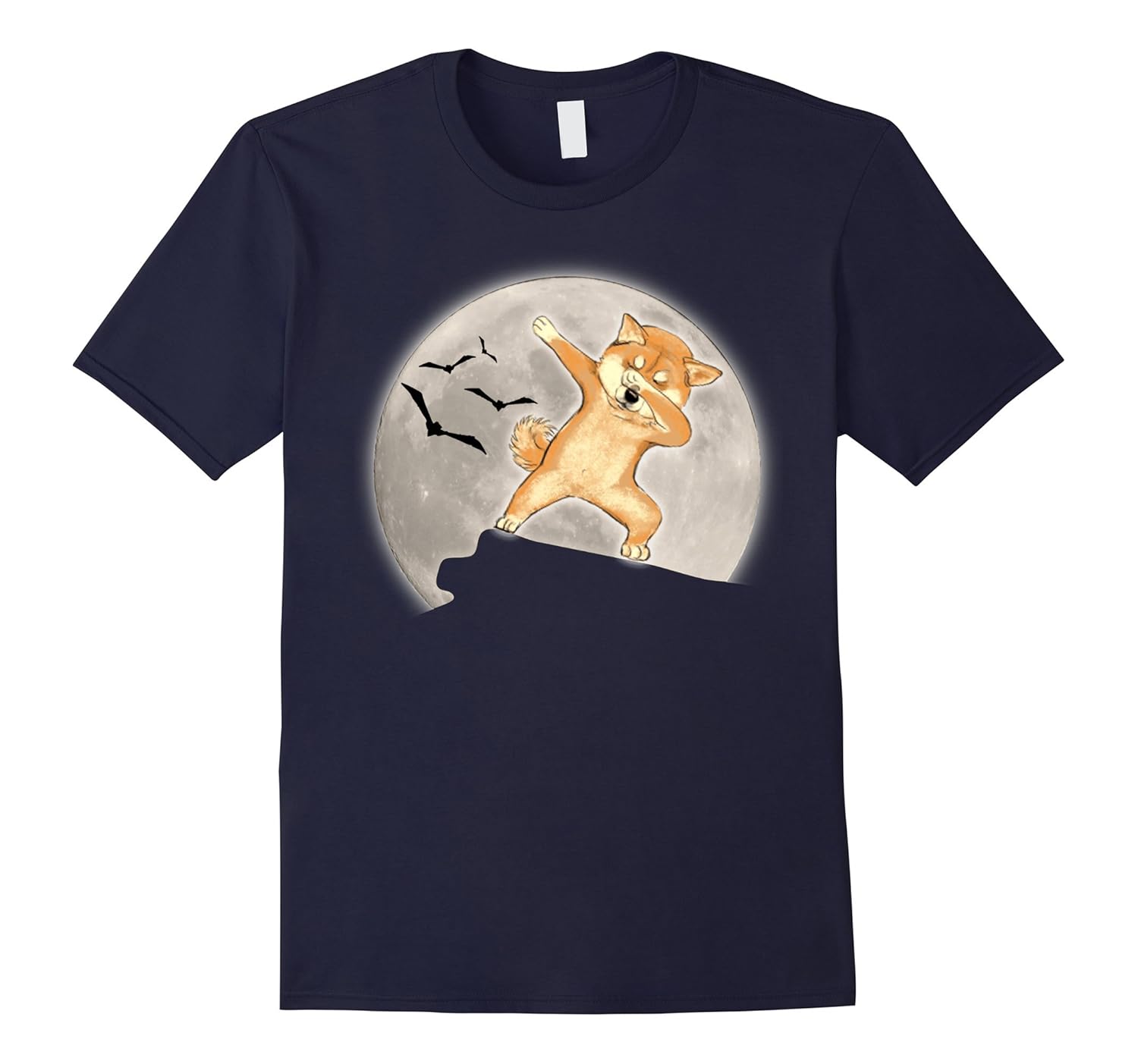 Funny Shiba Inu Dabbing Shirt Dog Halloween Costume T Shirt-ANZ