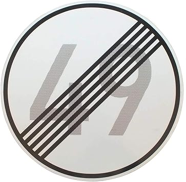 Original Verkehrszeichen Nr 282 Mit Zahlenkombination Ende 49 Km H Fur Den 50 Geburtstag Mit Ral Gutezeichen Stvo Geburtstagsschild Strassenschild Verkehrsschilder Schild Schilder Strassenzeichen Strassenschilder Geschwindigkeitsaufhebung