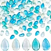 SUNNYCLUE 150PCS 9mm Glass Tear Drop Beads Water Drop Beads Small Teardrop Waterdrop Sparkling Crystal Glass Transparent Loose Spacers Charms Bulk for Jewelry Making Beads DIY Beading Bracelet Craft