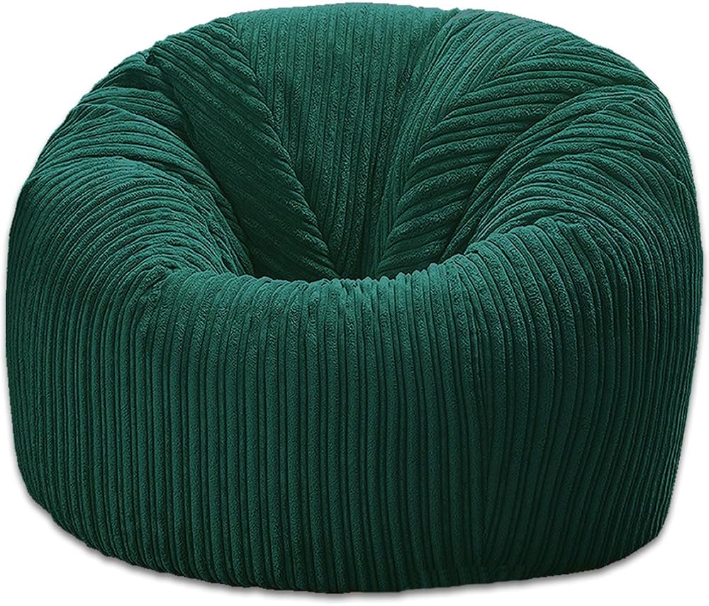 Beautiful Beanbags Childrens Jumbo Cord Beanbag Chair Teal Ready Filled