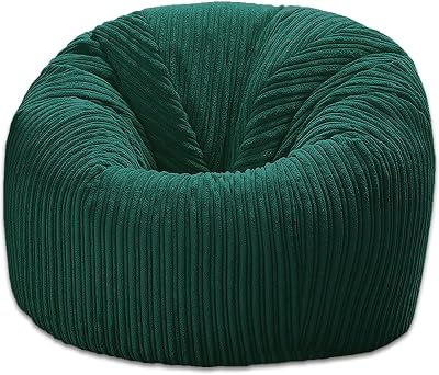 Beautiful Beanbags Childrens Jumbo Cord Beanbag Chair Teal Ready Filled