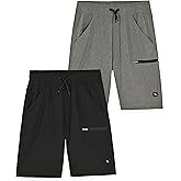 TONY HAWK Boys Shorts for Kids | 2 Pack Active Shorts for Boys