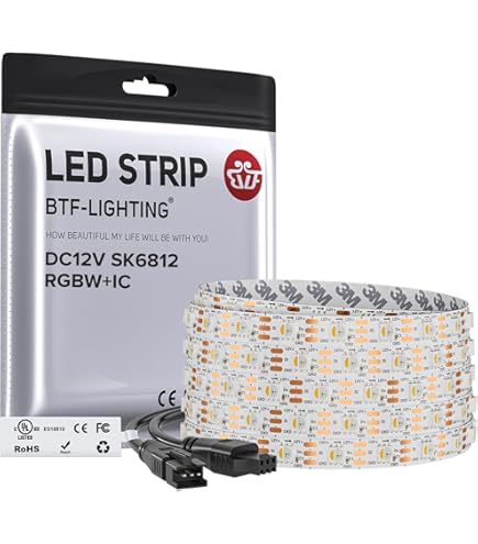 GIDERWEL ZigBee 3.0 RGBWW LED Strip Light Kit – 6.56ft, 5V USB, 180 LEDs, Works With Echo Plus & Smart Hub (APP/Alexa Voice Control)