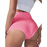 BZB Women's High Waist Yoga Shorts Gym Workout Booty Dance Hot Pants Athletic Butt Lifting Sports Leggings