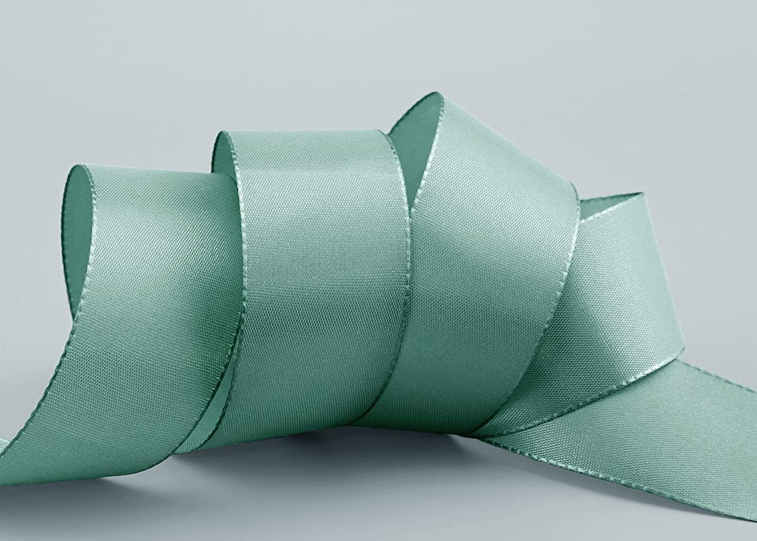 finemark 50 m x 40 mm Antique Green Patina Green Green Vintage Mint Decorative Ribbon Gift Ribbon Table Decoration Wedding Ribbon Visco TAFT Card Making Crafts