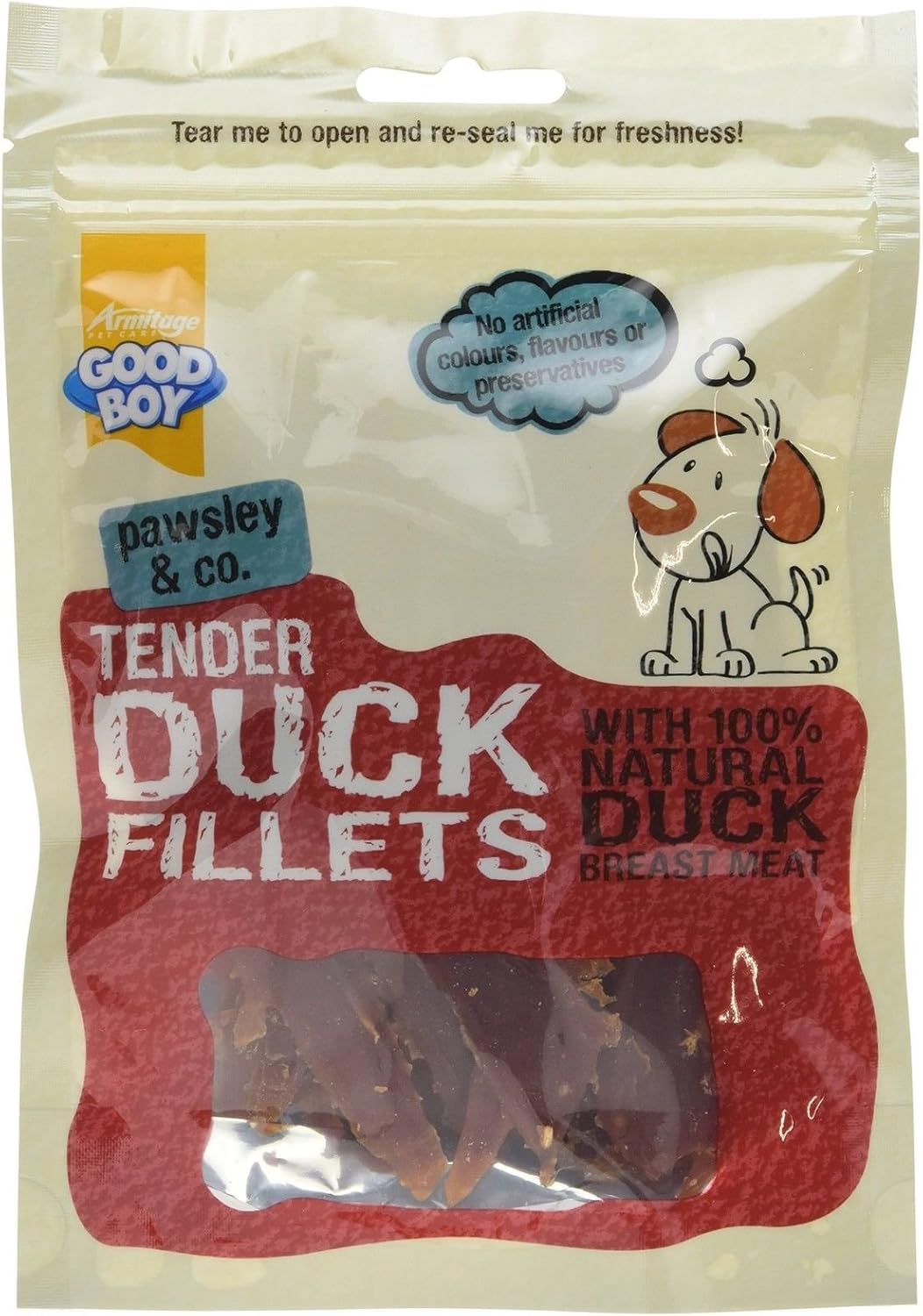 Good Boy Dog Treats Tender Duck Fillets, 80 g Amazon.co.uk Prime Pantry