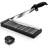 MAKEASY Paper Cutter 12 Inch, 12 Sheet Capacity, Heavy Duty Paper Cutter for Cardstock, Guillotine Paper Trimmer for Crafting, Classroom and Office