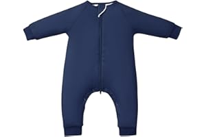 TOTBASIC Baby Sleep Sacks with Feet, 1.0 TOG Long Sleeve Wearable Blanket for 0–6M Infants & 2T–4T Toddlers, Soft and Cozy