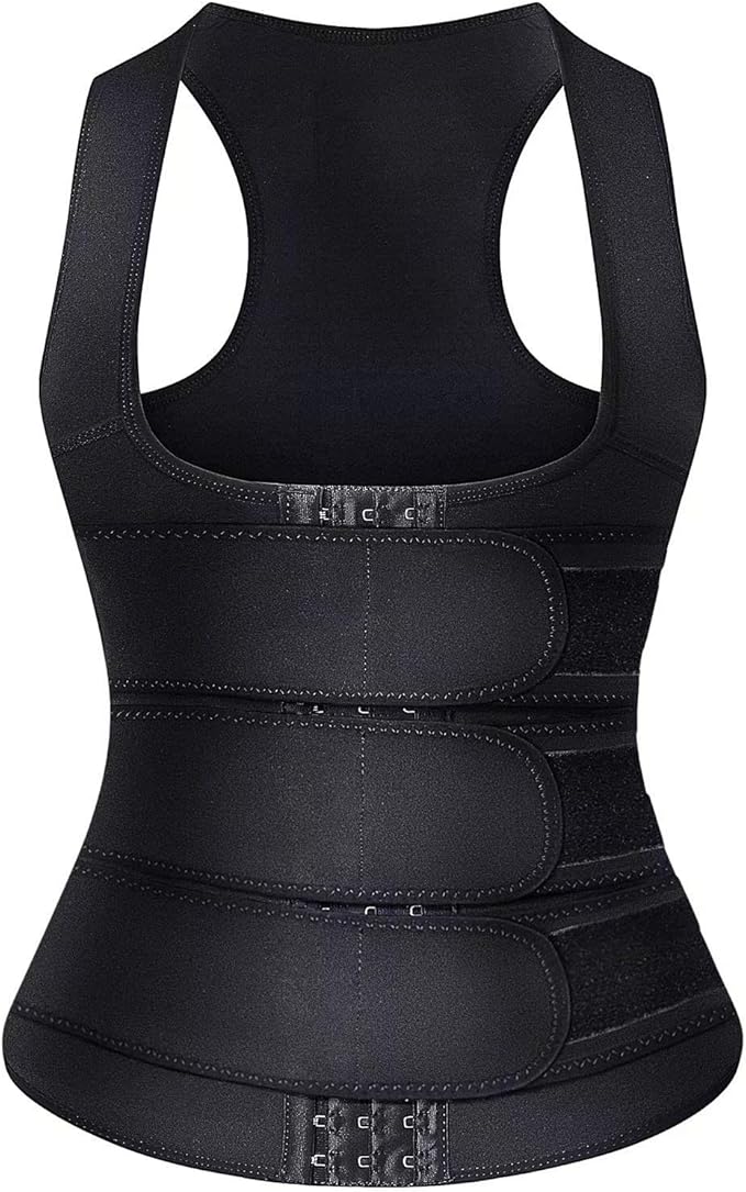 HOPLYNN Neoprene Sauna Sweat Waist Trainer Corset Trimmer Vest for