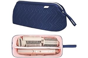 Leudes Hair Tools Travel Bag for Shark Flexstyle Carrying Case Portable Shark Hair Air Wrap Dryer Case Waterproof Dustproof Flat Curling Iron Travel Organizer (Blue)