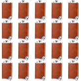 Sieral 20 Sets Leather Hip Whiskey Flask 8 oz Brown Stainless Steel Flask with Funnel and Wine Glasses for Men Women Cocktail Liquor Camping Wedding Party(Brown)