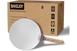 BAKEJOY Pizza Oven Shovel Portable Outdoor Oven For Fire Outdoor Pizza Cooker, Silver