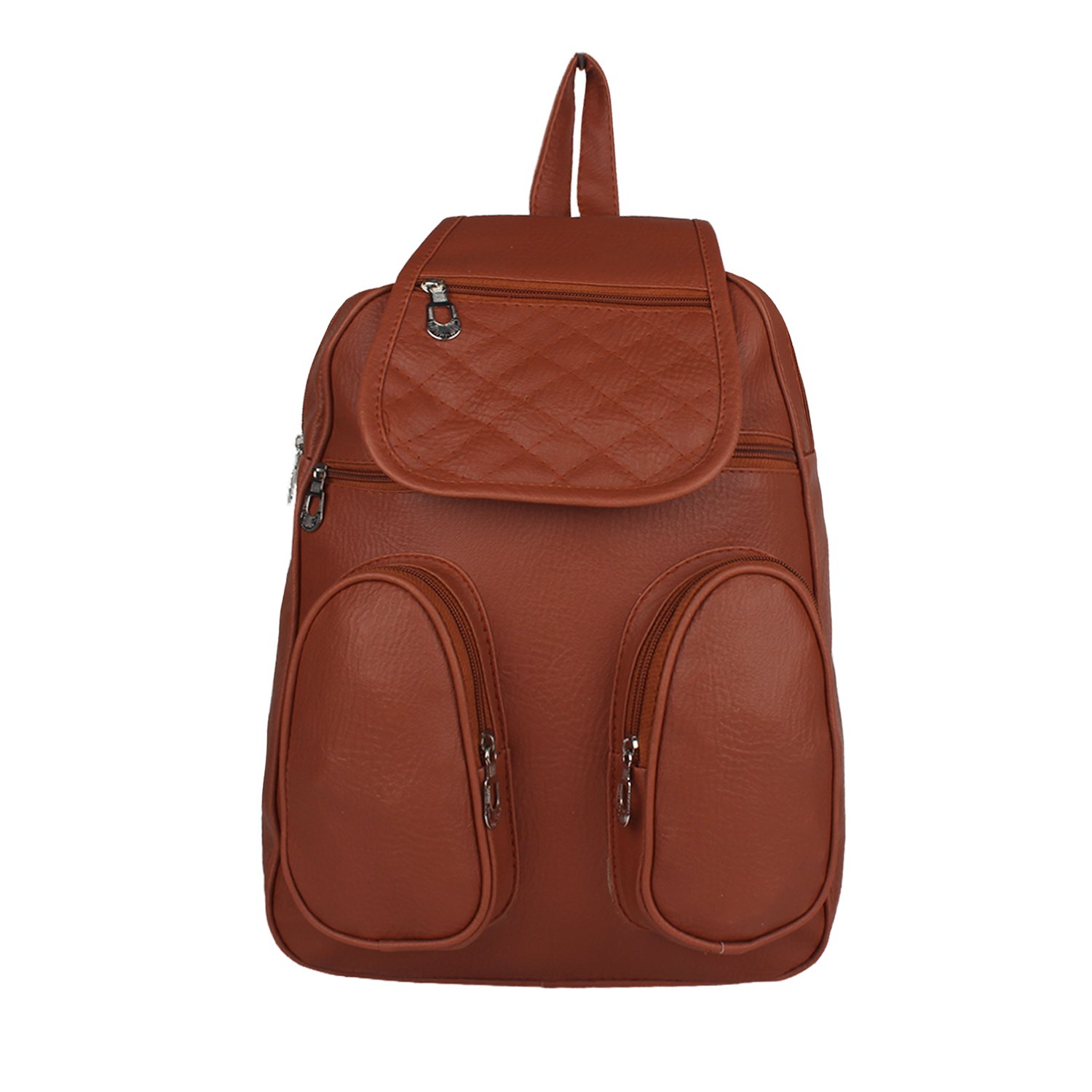 reyaz@jaibun women's pu brown backpack