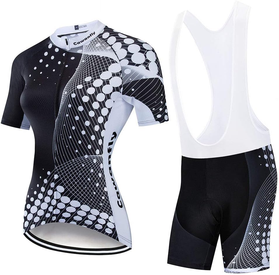 YDJGY Women's Cycling Jersey Set Quick-Dry Bike Wear Cycling Clothes Breathable Mountain Bicycle Cycling Clothing Suit
